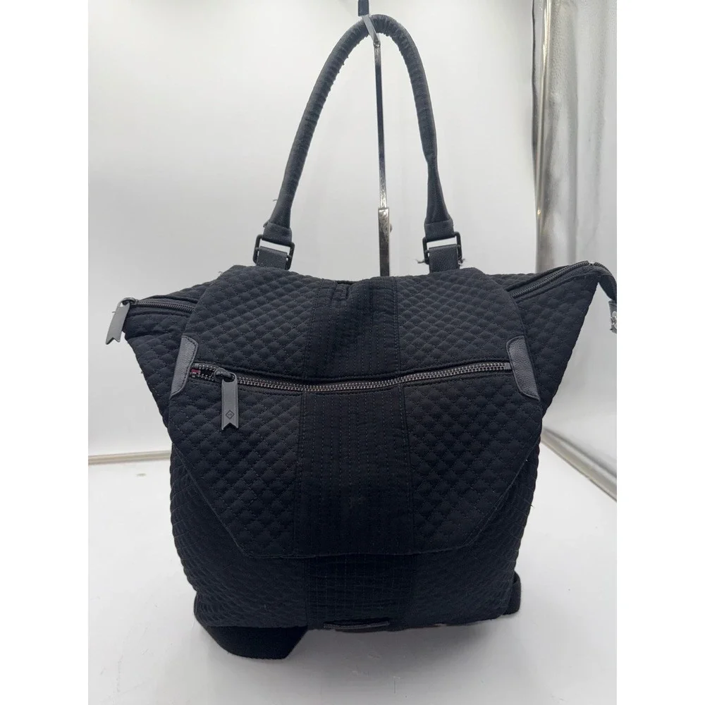 Vera Bradley | Bags | Vera Bradley Black Quilted Microfiber  display picture 3